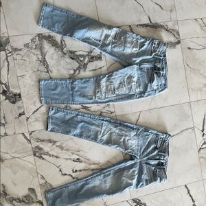Light Blue Distressed Jeans